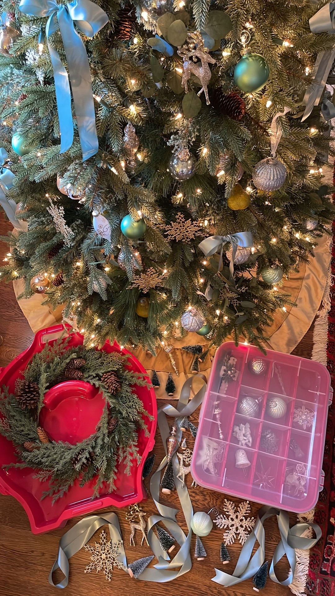 One thing I’ve learned over the years: how you store your Christmas decor makes all the difference 🤍
I always use red and green storage bins so everything is easy to spot and simple to pull out year after year. It keeps decorating (and undecorating) calm, organized, and a little more joyful.
I’ve linked the bins and a few favorite storage helpers that make packing Christmas away feel just as thoughtful as setting it up.

#LTKHoliday #LTKHome #LTKSeasonal