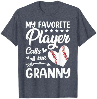 Baseball My Favorite Player Calls Me Granny T-Shirt | Amazon (US)