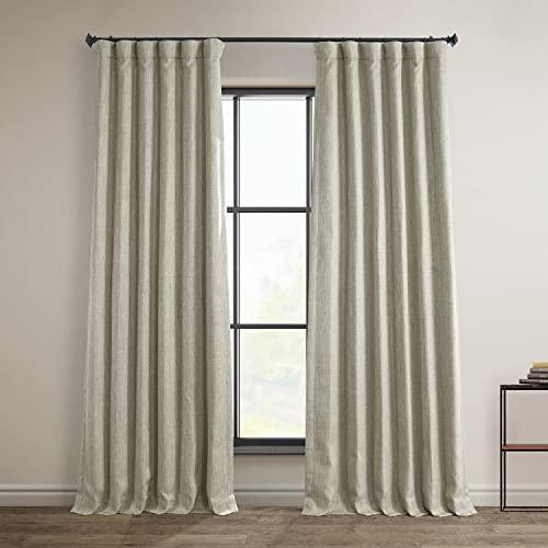 HPD Half Price Drapes BOCH-LN185-P Faux Linen Room Darkening Curtains for Bedroom (1 Panel), 50 X... | Amazon (US)