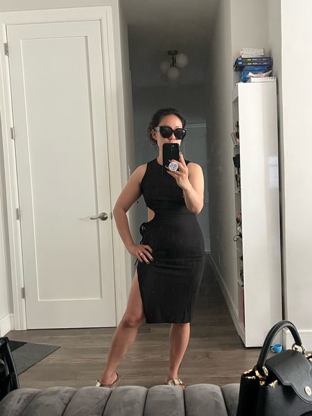 Cut out dress. Amazon find. Amazon fashion. This one feels a little too skimpy for me. I do like that the cut out is adjustable. Wearing a small.

#LTKunder100 #LTKtravel #LTKstyletip