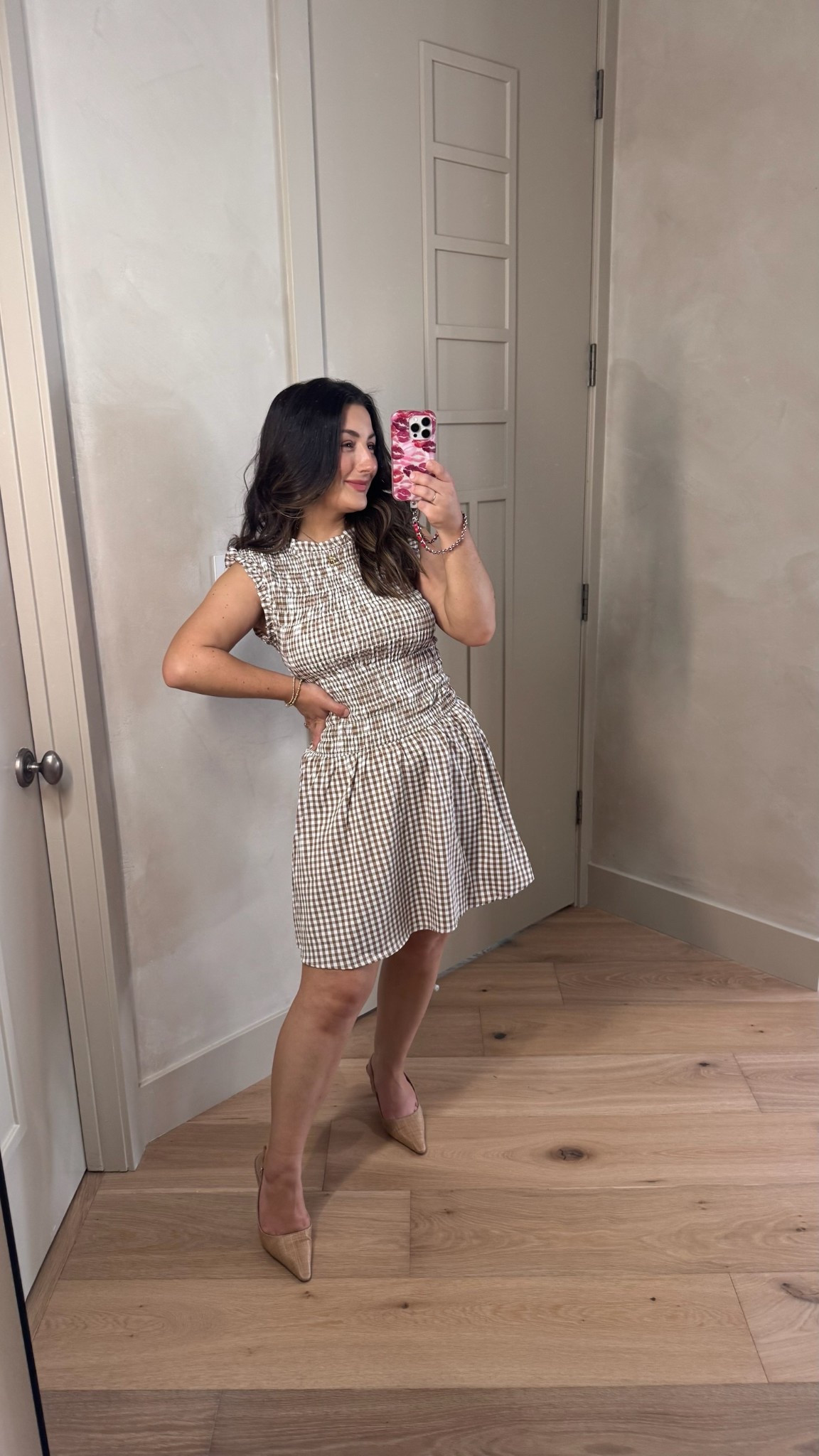 Chic gingham dress paired with kitten heels! 
Cupshe use code: MIMI15 

Dress size small

 5'0" 140lbs
Petite friendly

#LTKSaleAlert #LTKPetite #LTKootd