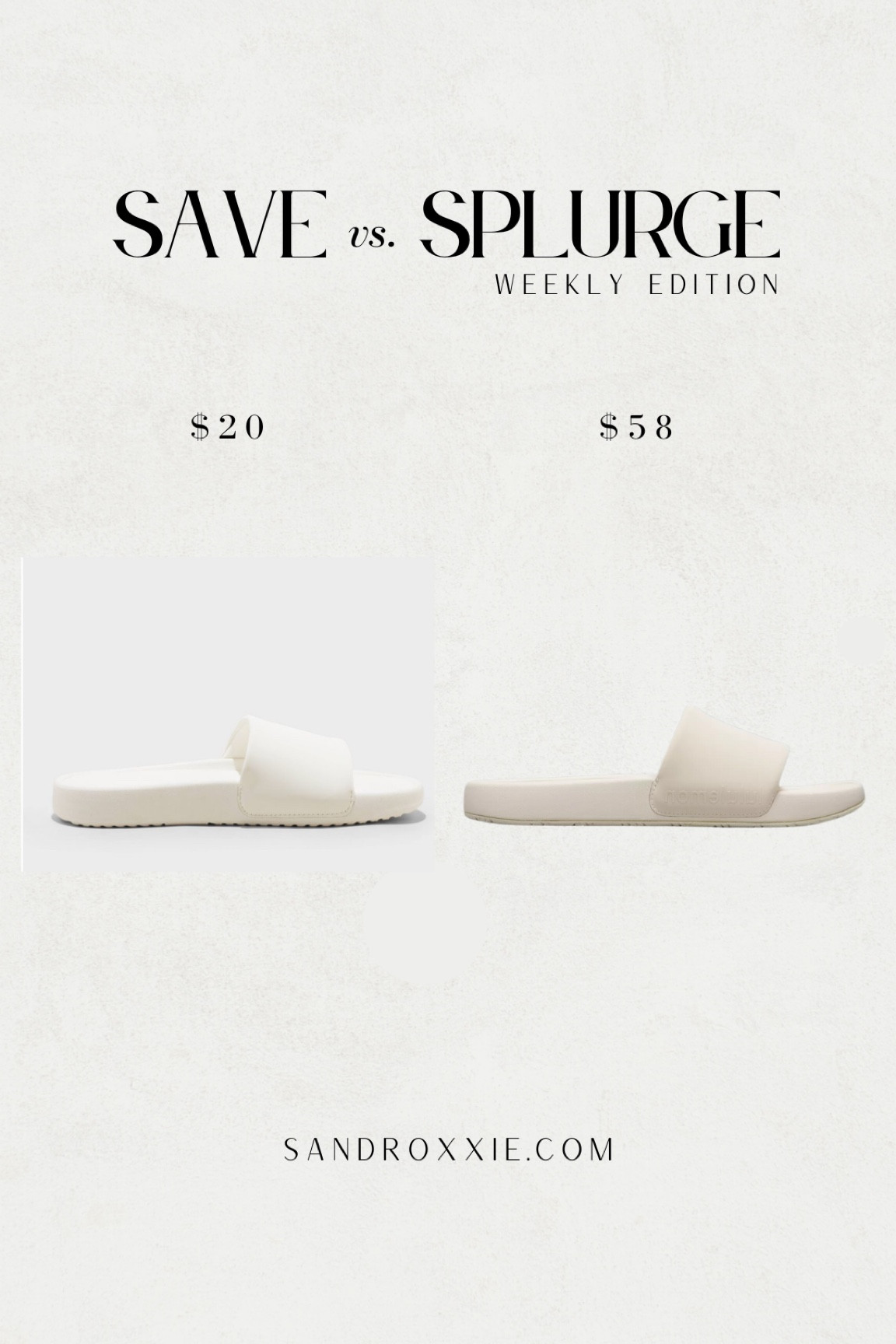 Save vs. splurge — slides 

xo, Sandroxxie by Sandra
www.sandroxxie.com | #sandroxxie

save or splurge, same vibe for less


#LTKSpringSale #LTKshoecrush #LTKSeasonal