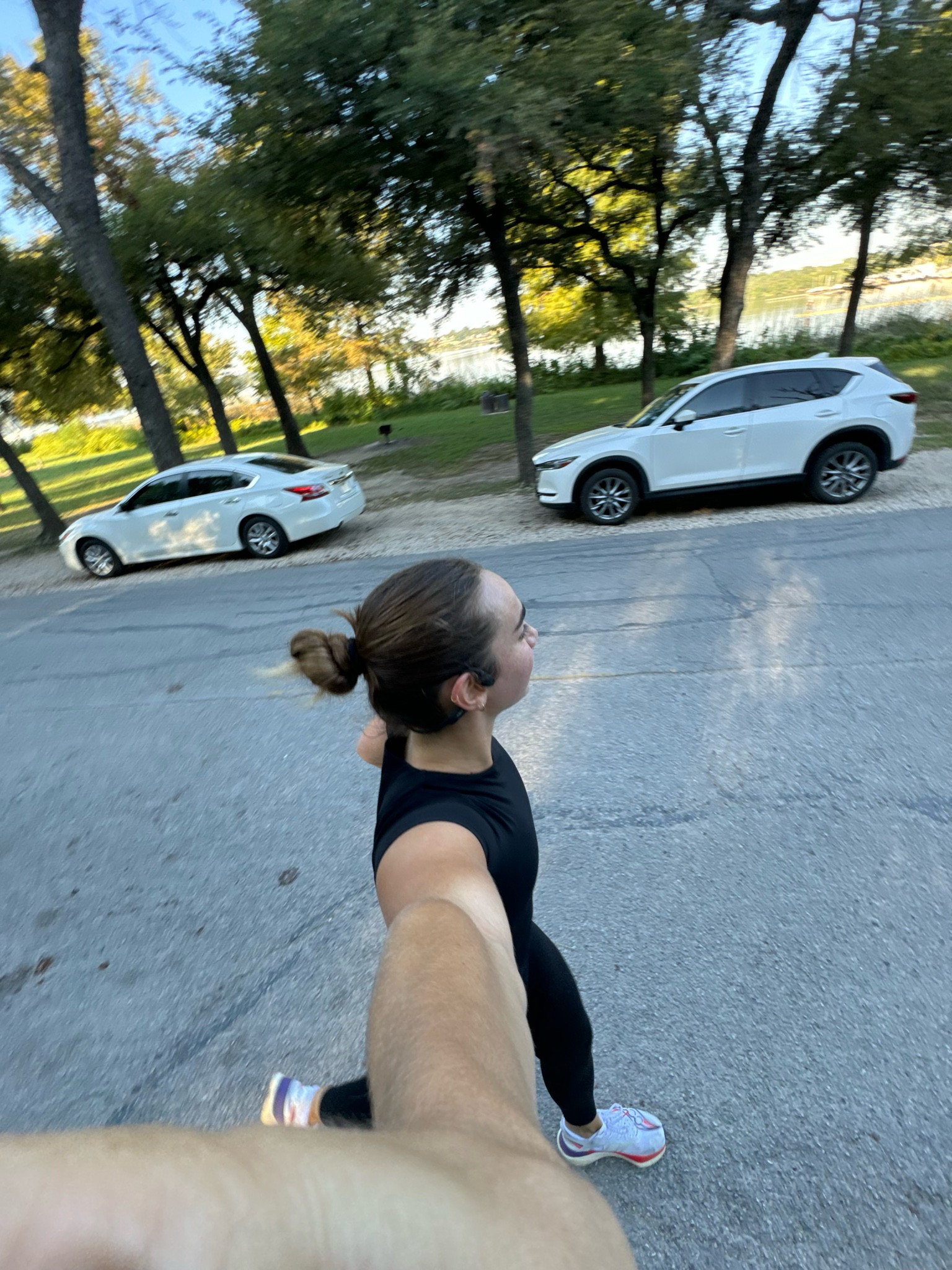 running essentials 

garmin venu: it’s a must + it’s so cute 

headphones: either shokz or powerbeats pro are my favorite 

race day shoes: I have been loving my sauconys but the adidas ones i’ve done all my other races in! 

training shoes: both the new balance and asics have great supportive cushion if you have bum knees like me :)