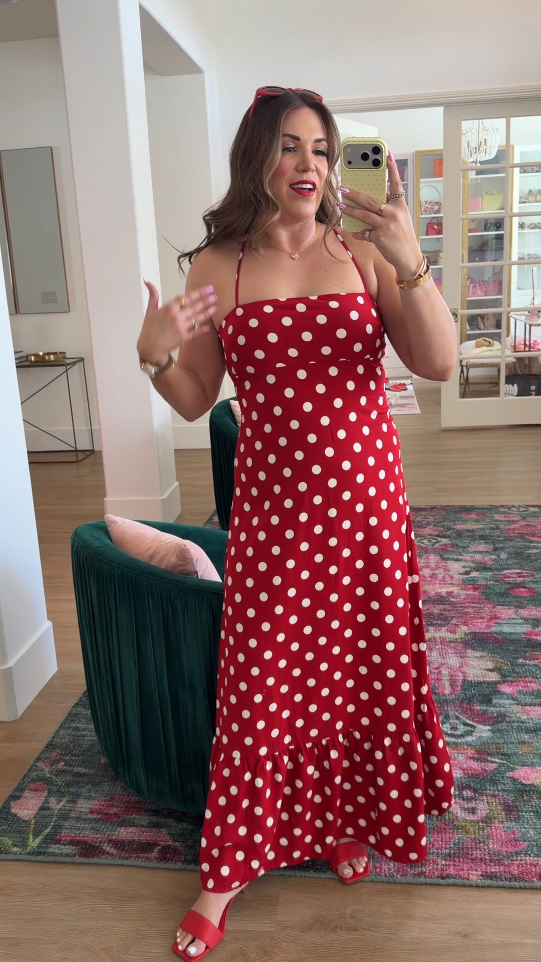 curvy midsize red maxi dress with white polka dots! in the size medium ❤️

#LTKSeasonal #LTKMidsize