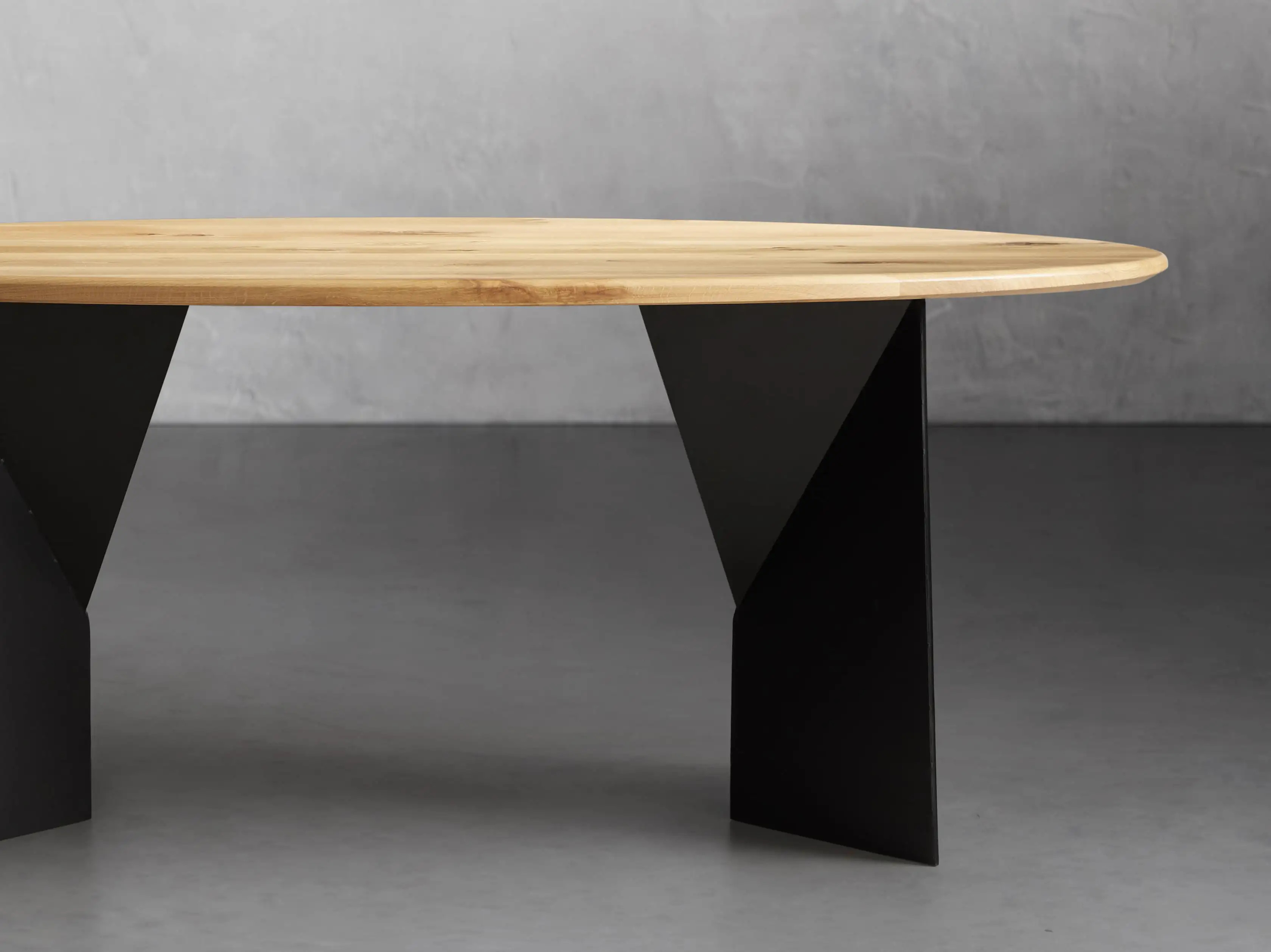 Jacob Oval Dining Table with Origami Base | Arhaus