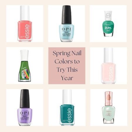 Spring Nail Colors to Try This Year 💅🏼 Looking for popular spring nail polish colors for the warmer weather? Explore the best spring nail colors to inspire your next manicure from top beauty brands like OPI, Essie, and more! Colors are available at Amazon and Target. 

#LTKSeasonal #LTKSpringSale #LTKbeauty
