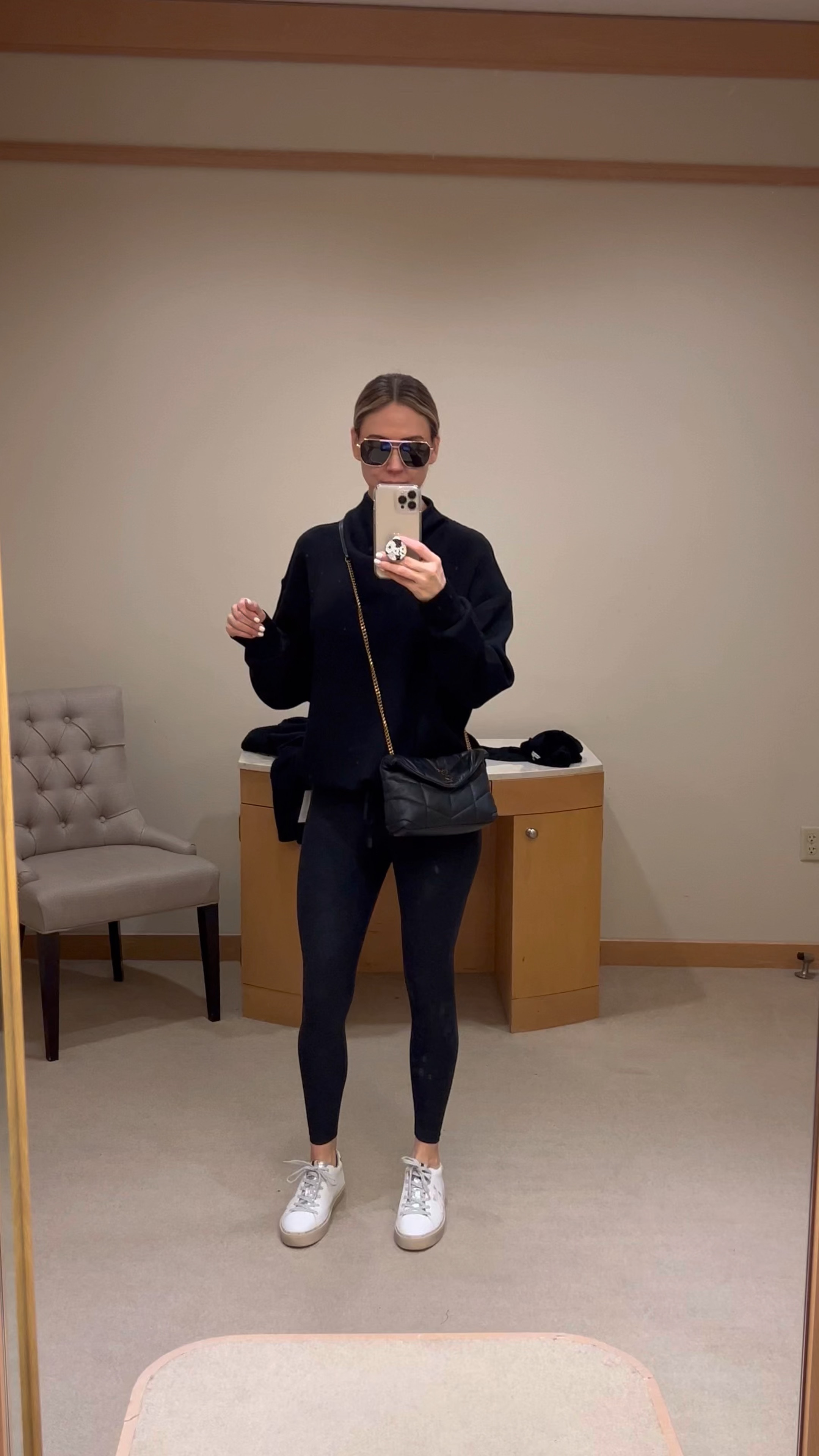 Casual chic active wear
Top: small
Leggings: medium 

#LTKfitness #LTKover40 #LTKVideo