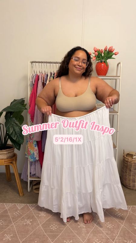 Summer Outfit Idea
Skirt - XL
Vest- XL


#LTKPlusSize #LTKVideo #LTKFindsUnder50