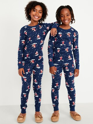 Gender-Neutral Graphic Snug-Fit Pajama Set for Kids | Old Navy (CA)