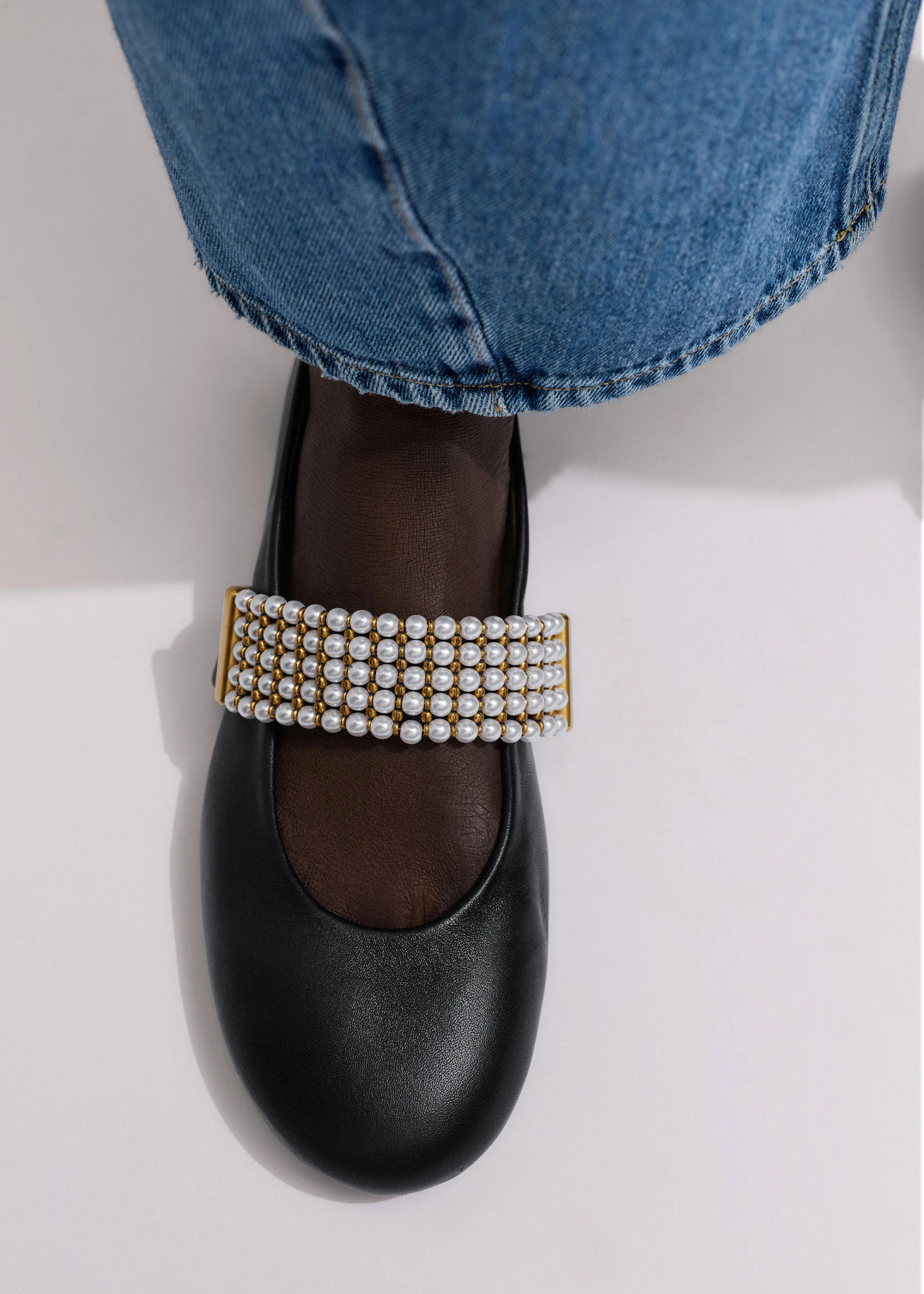 Round Ballet Flat Italian Leather | ME+EM US