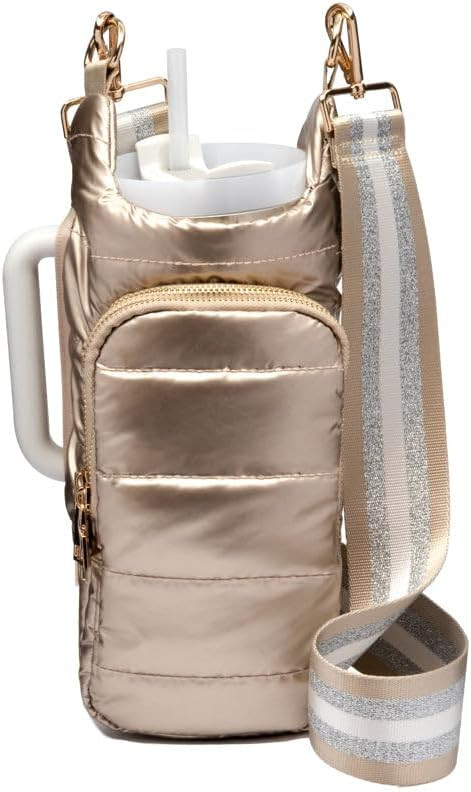 Original HydroBag Handle Collection | Large Crossbody Water Bottle Holder with Strap & Zipper Slo... | Amazon (US)