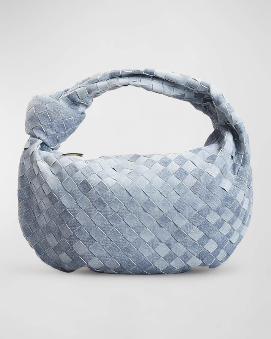 Bottega Veneta Teen Jodie Intrecciato Denim Shoulder Bag | Neiman Marcus
