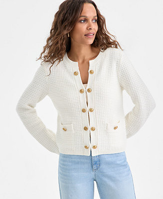 I.N.C. International Concepts Petite Textured Cardigan, Macy's Exclusive - Macy's | Macy's