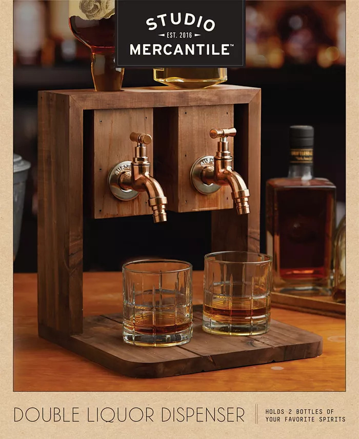 Double Wood Liquor Dispenser | Macys (US)