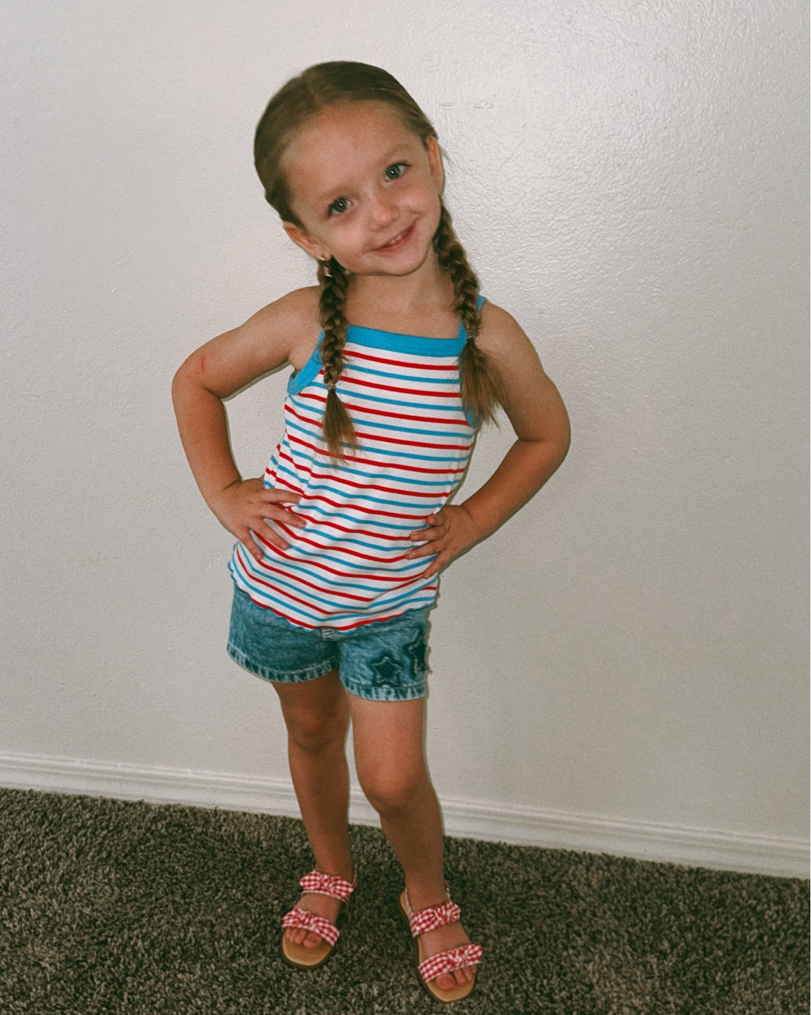 Target came through with the cutest little 4th of July outfit ❤️🤍💙

This striped tank + star denim shorts + sandals combo is giving all the patriotic summer vibes. Perfect for parades, fireworks, BBQs, and all the festive photos 🇺🇸✨

Everything is from Target and linked here in case you’re planning ahead for the Fourth!
@Target

#LTKKids #LTKBaby #LTKmomlife