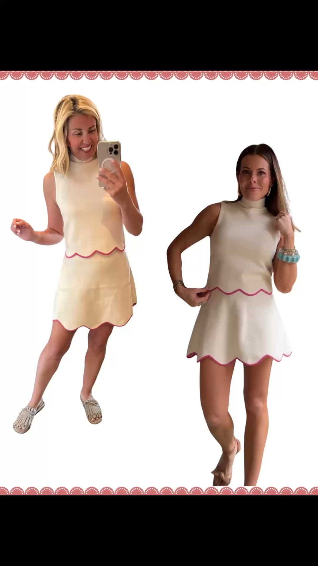 Twinning with @glitterandgingham! This outfit is so dang cute!! We are wearing this separately or as a set. Wear it casual or totally dress it up! 
Top - xs
Skirt - xs (size up for length) 
Shoes  - 38 tts

#LTKmomlife #LTKdayinmylife #LTKOver40