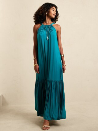Halter Maxi Dress | Banana Republic Factory