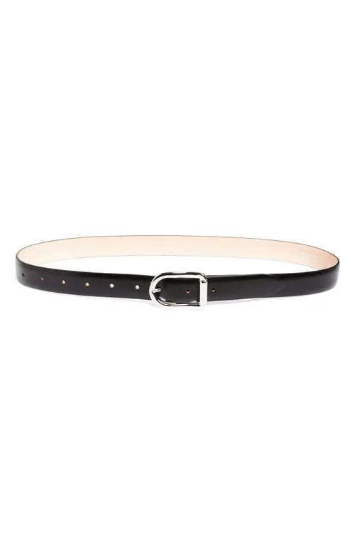 Déhanche Mija Leather Belt in Black/Silver at Nordstrom, Size X-Small | Nordstrom