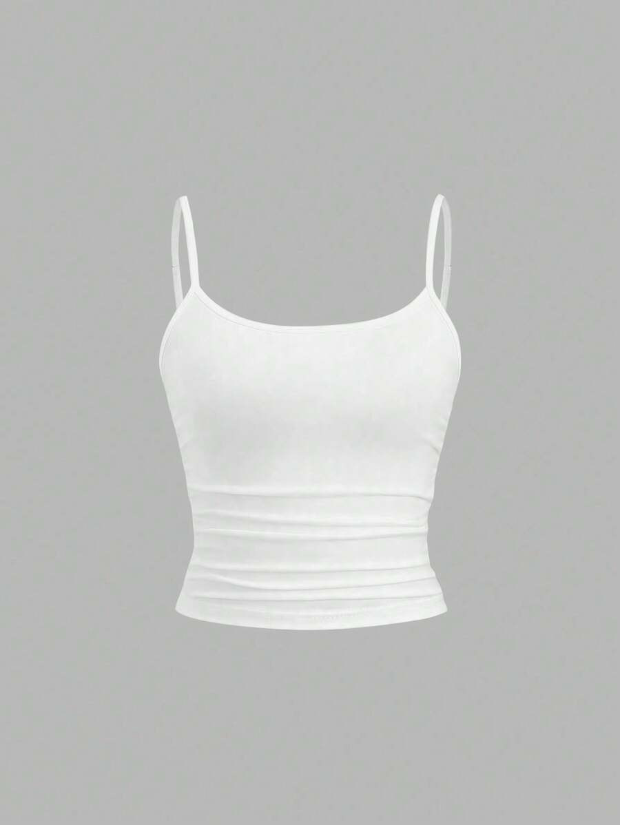 Sweetra Women's Fitted Camisole, Slim Fit, Layering Sleeveless Top Y2K | SHEIN