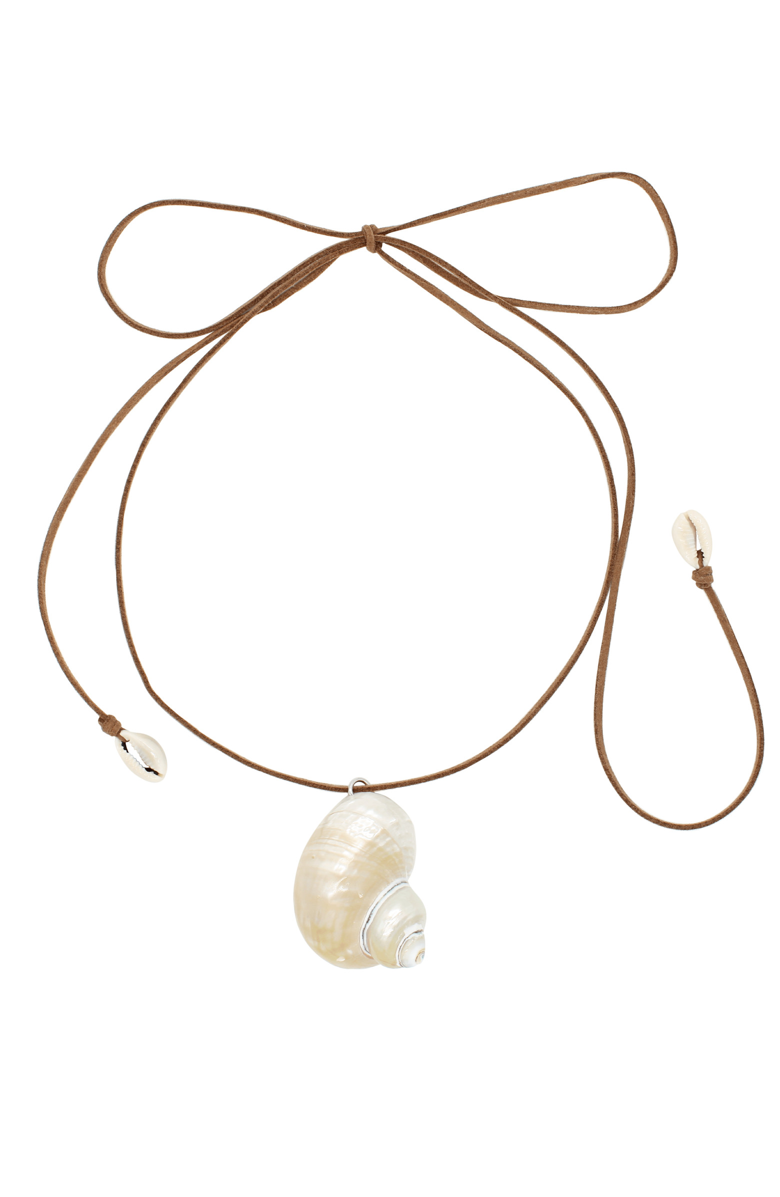 Velvet Luna Seashell Suede Wrap Necklace | Nordstrom | Nordstrom
