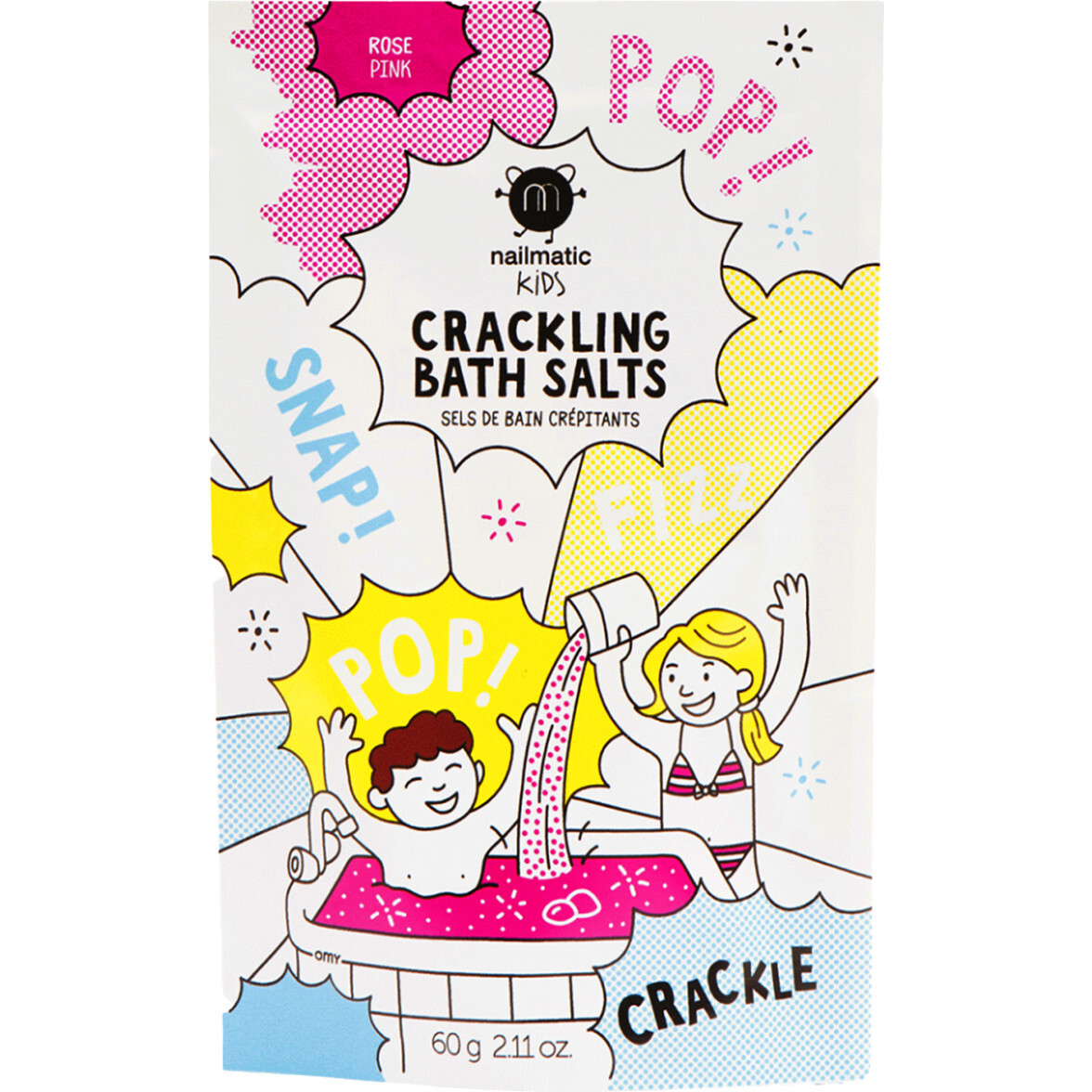 Bath Salts for Kids CRACKLING Pink, Pink | Maisonette