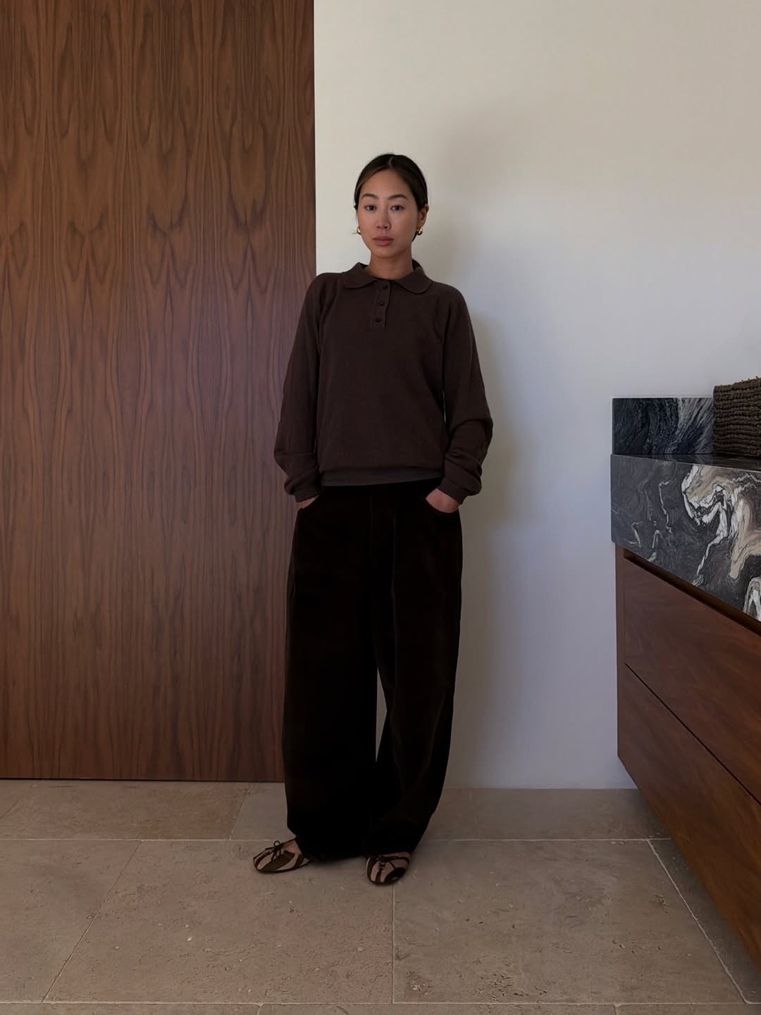 Cozy brown look with a pop of zebra print on these adorable Jimmy Choo flats!

#LTKSeasonal #LTKgrwm #LTKootd