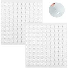 200 PCS Double Sided Adhesive Dots, Clear Removable Sticky Putty No Trace Round Adhesive Putty fo... | Amazon (US)