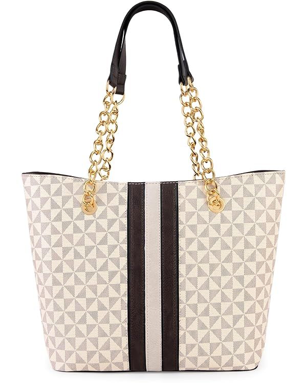 Montana West Handbags for Women Chain Shoulder Tote Bag Top Handle Handbag | Amazon (US)