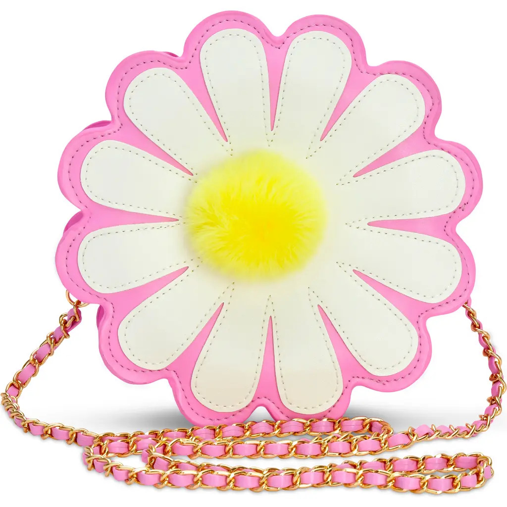 Iscream Kids' Daisy Love Faux Leather Crossbody Bag in Pink Multi at Nordstrom | Nordstrom