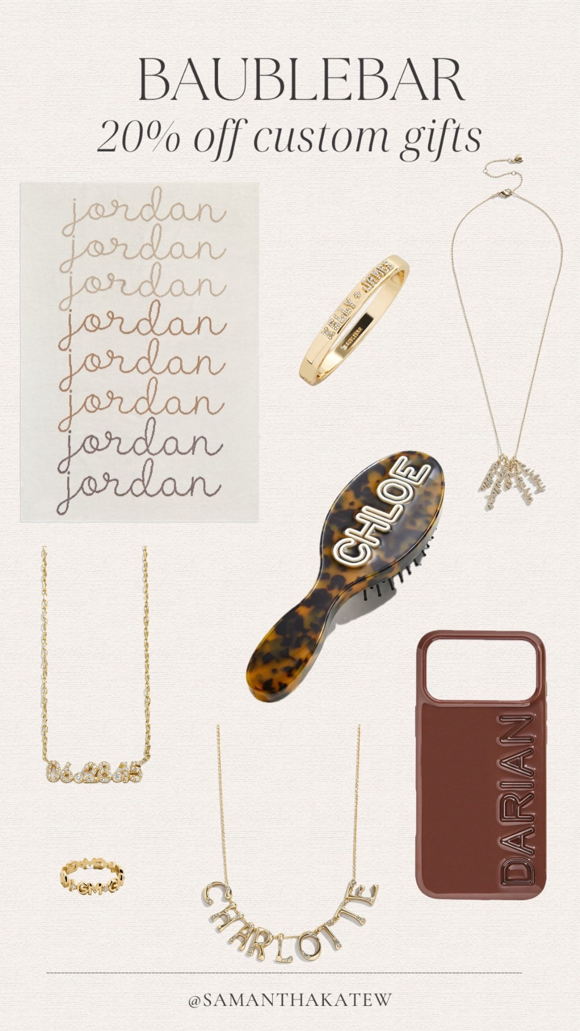 BAUBLEBAR Black Friday/Cyber Monday 20% off custom gifts 

#LTKGiftGuide #LTKCyberWeek #LTKHoliday