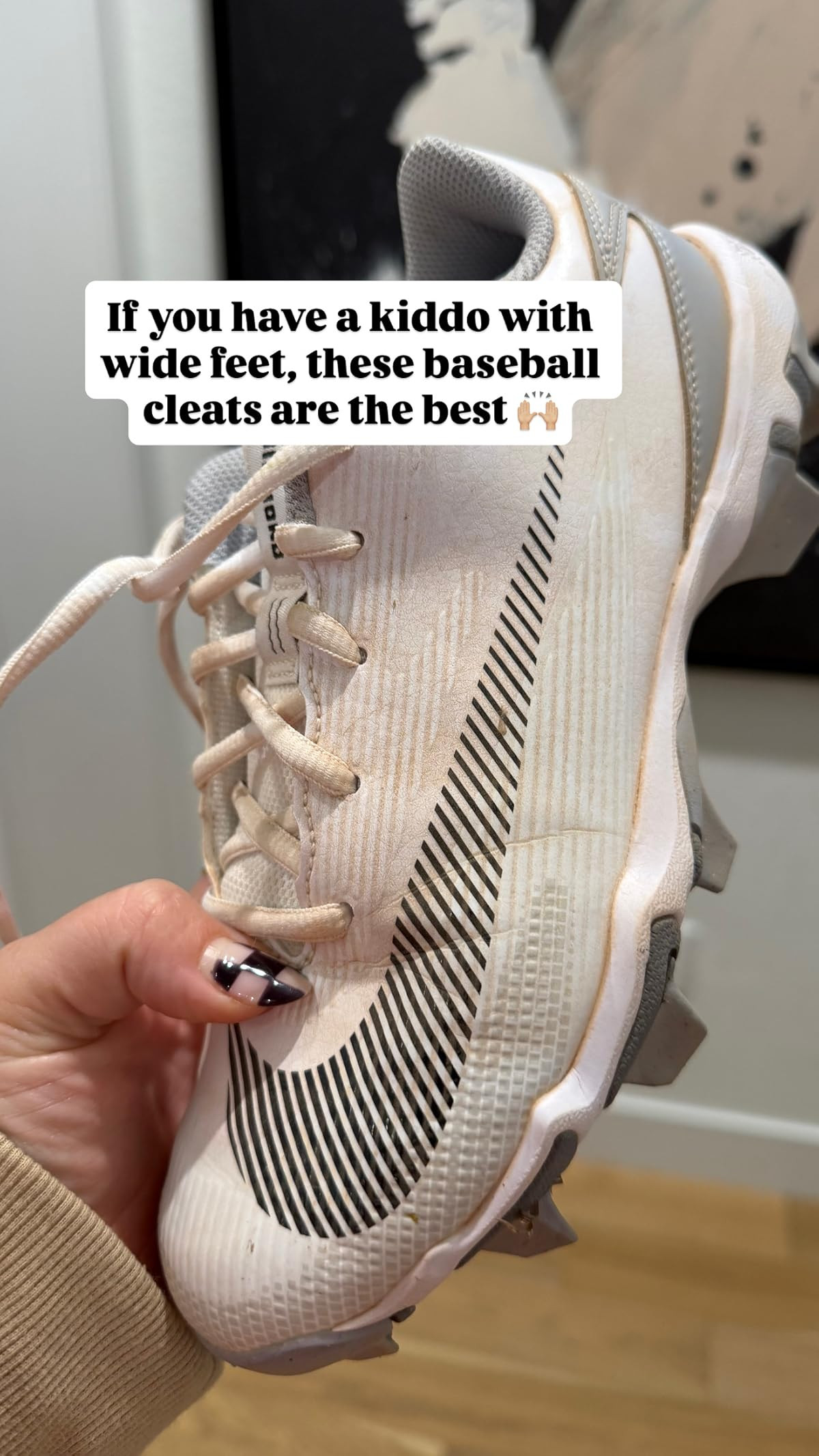 These baseball cleats are perfect for wide feet! 

 #LTKdayinmylife #LTKmomlife #LTKKids