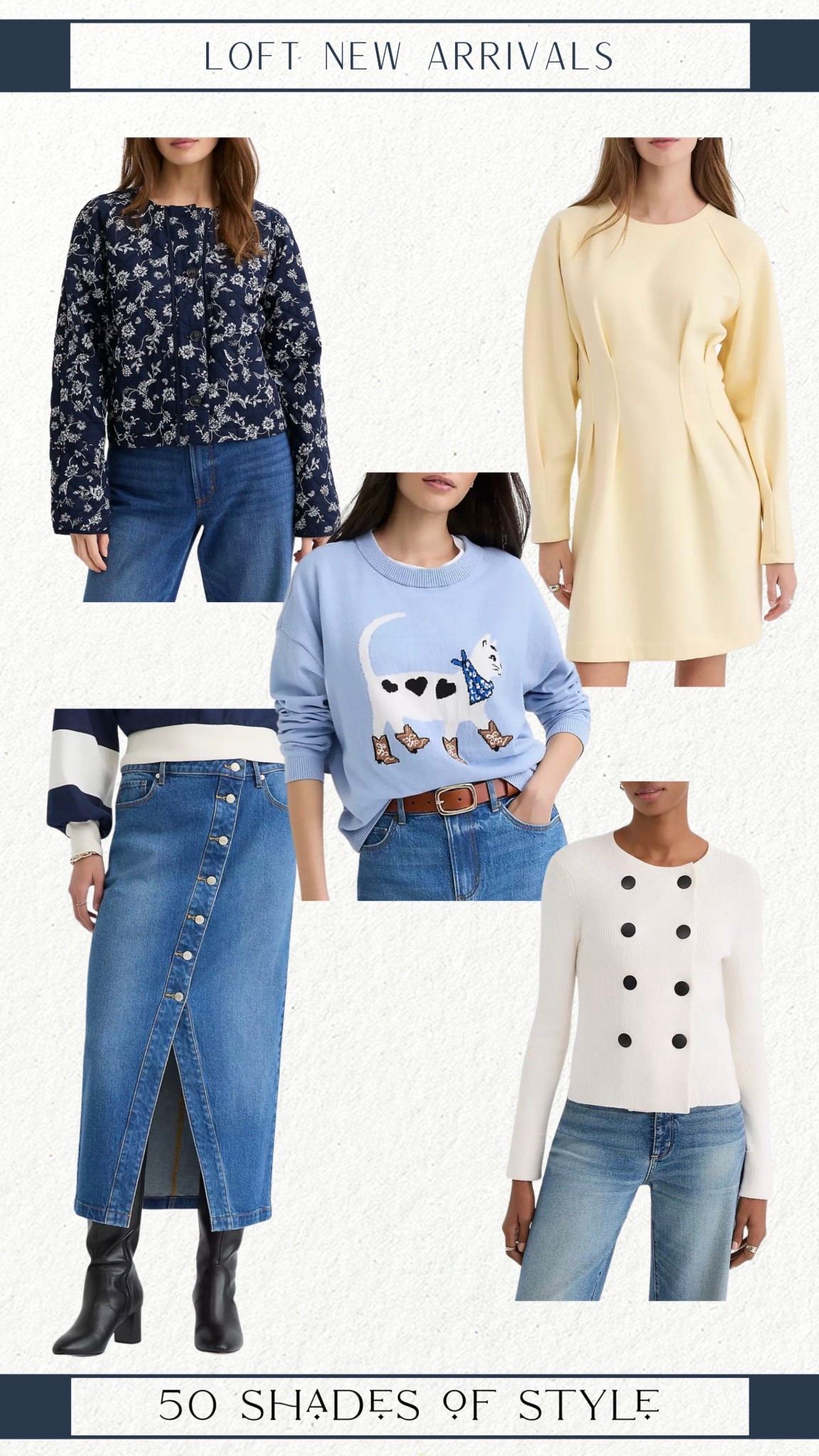 yellow dress, denim maxi skirt, blue sweater, spring outfit, over 50 outfits 

#LTKSeasonal #LTKgrwm #LTKootd