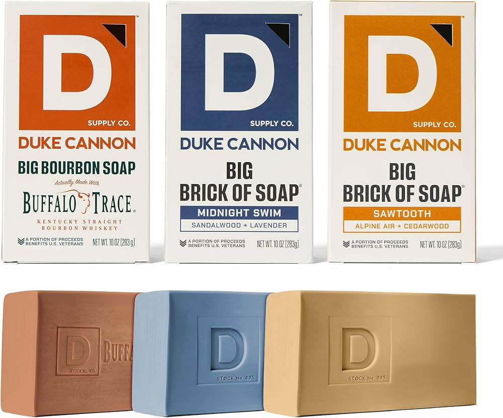 Duke Cannon Supply Co. Extra Large Bar Soap Bundle - Men's Bar Soap with Masculine Scents - Ameri... | Amazon (US)