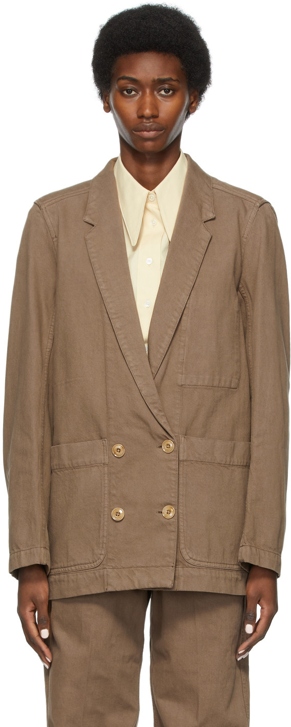 SSENSE Exclusive Brown Denim Jacket | SSENSE