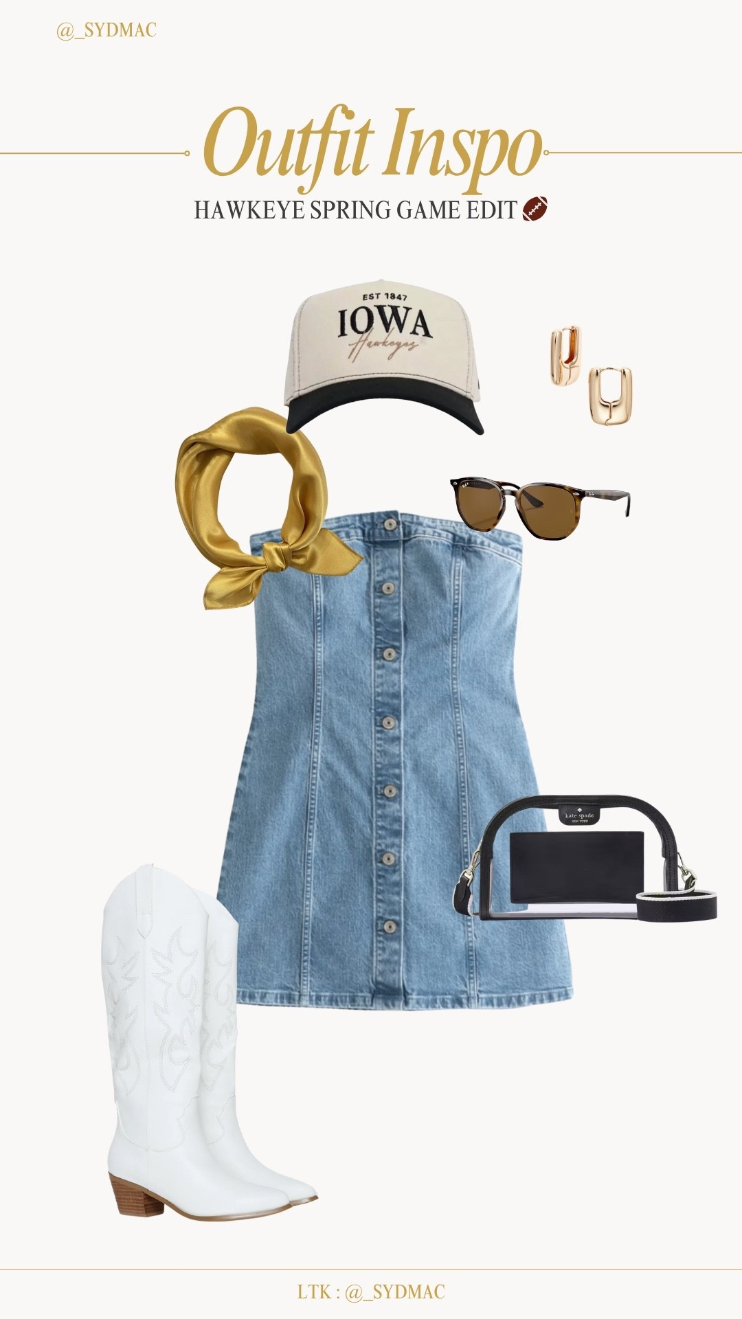 hawkeye spring game outfit inspo 🏈✨

Seriously obsessed with this whole look 🤩

everything linked — because this might be my go-to sideline look this season. 

would you wear boots or sneakers?? ⬇️

#LTKActive #LTKSeasonal #LTKootd