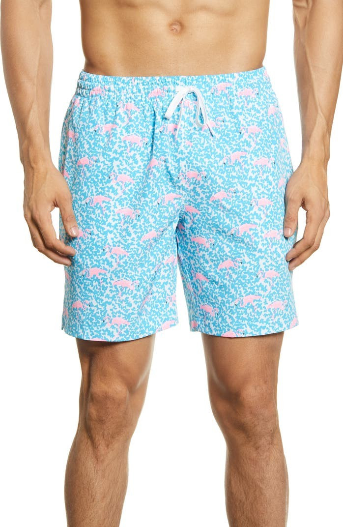 Domingos Flamingos 7-Inch Swim Trunks | Nordstrom