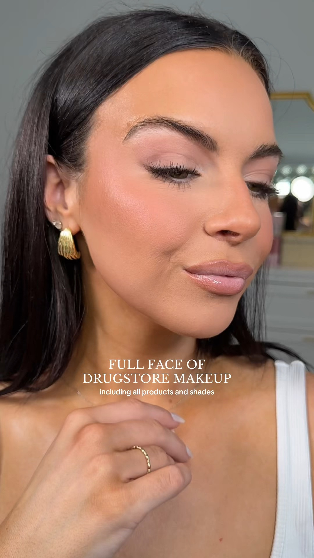 Full face of drugstore makeup 

#LTKBeauty