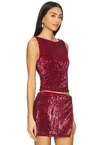 Lovers and Friends Selma Top in Oxblood from Revolve.com | Revolve Clothing (Global)