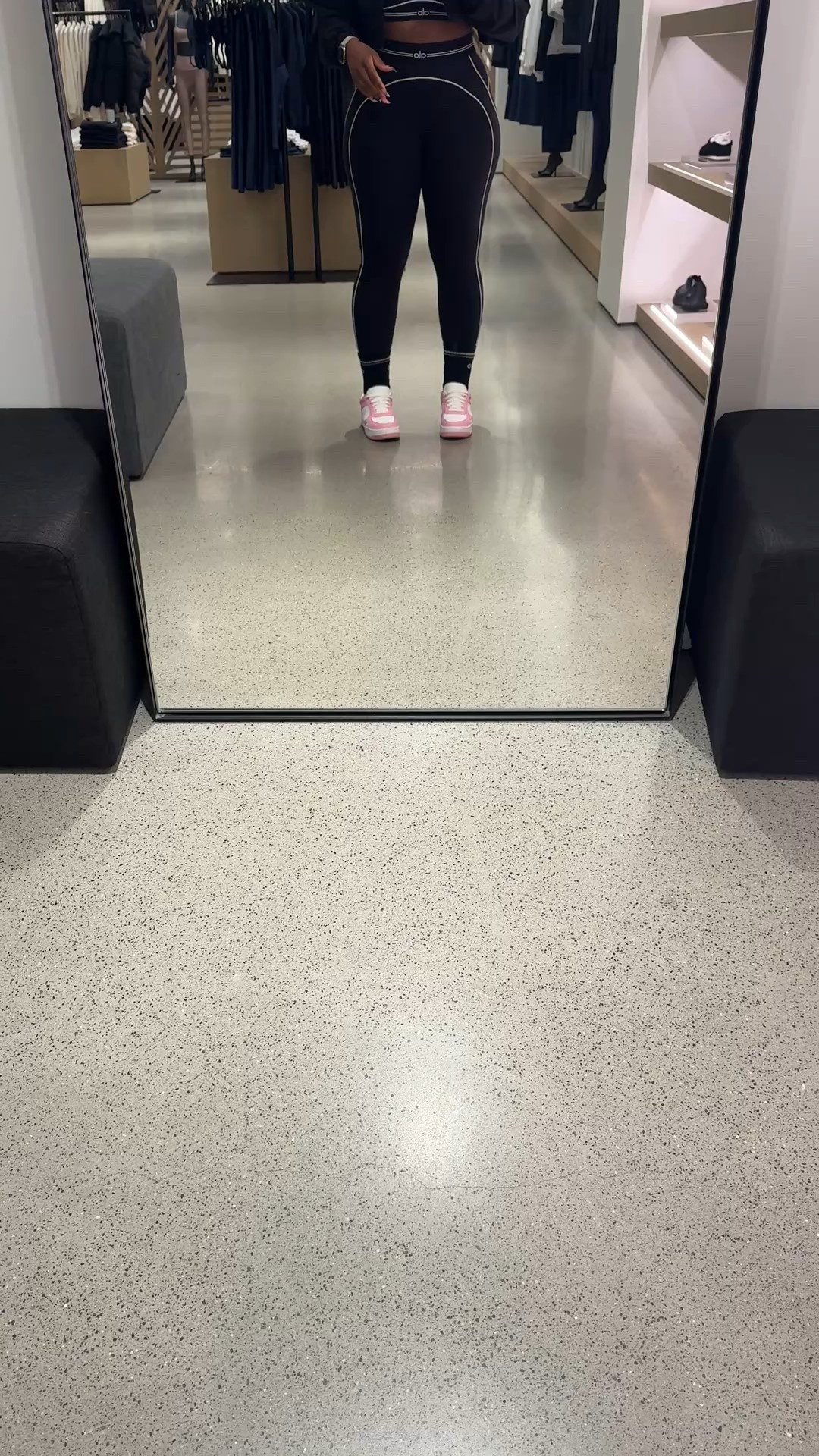 The Alo heartthrob set you’ve been seeing all over social media as well as on The Real Housewives. I sized down in this set and got a small in both the bra + leggings. Great for workout, travel or running errands and comes in several color variations. The pink + white recovery sneakers add a cute pop of color in size 8.5 women’s with the unisex throwback sock. Snag this set before it sells out. Alo. Real housewives. Heart throb set. OOTD. Alo ootd. Alo set. Recovery sneakers.

#LTKTravel #LTKActive #LTKStyleTip