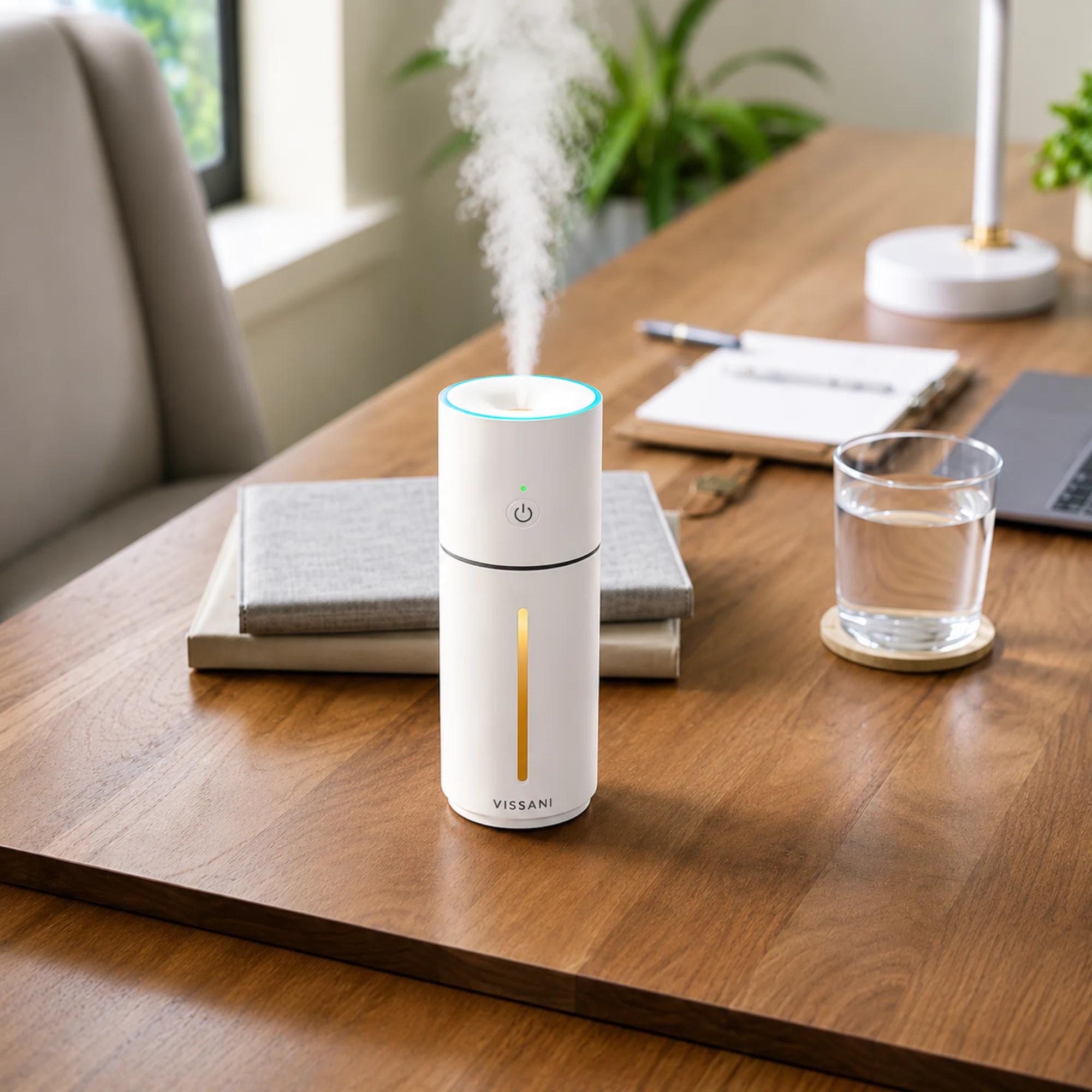 Vissani 10 Oz. Portable Cool Mist Humidifier, Top Fill, Color-changing Light | Wayfair North America