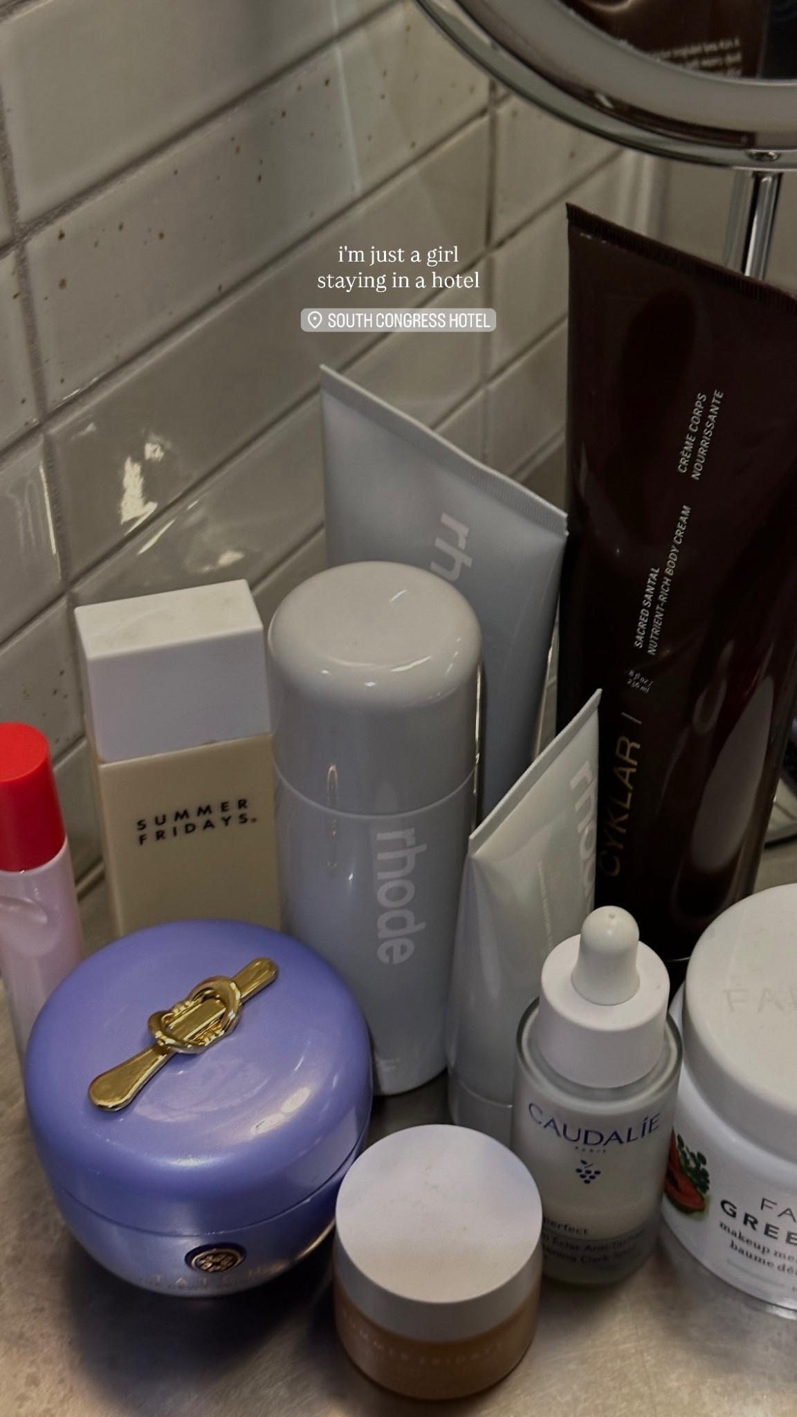 just a girl unpacking her skincare the minute she checks into her hotel 🤭



skincare, rhode milk, butter barrier cream, spf, sunscreen, body care, post shower, tatcha, moisturizer, lotion, santal, clean girl, smells, glossier you, summer fridays, claudalie, vitamin c

#LTKStyleTip #LTKTravel #LTKBeauty