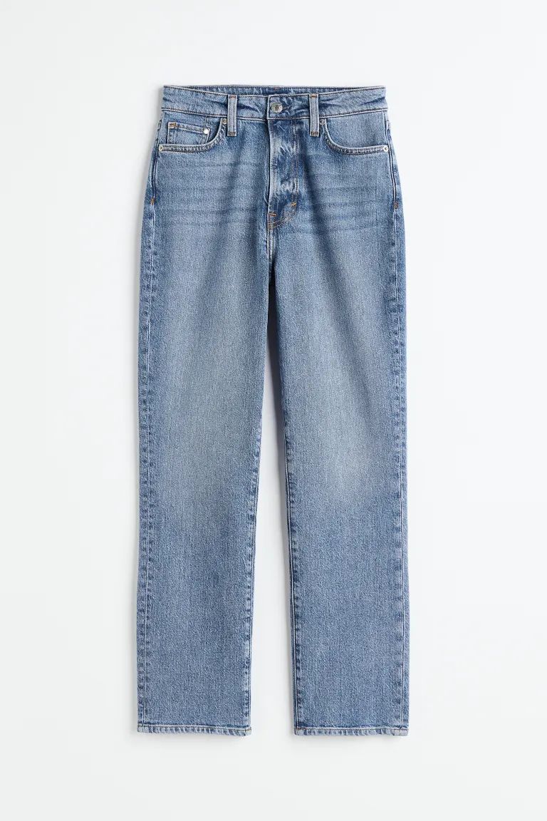 Mom Ultra High Ankle Jeans - Denim blue - Ladies | H&M US | H&M (US + CA)