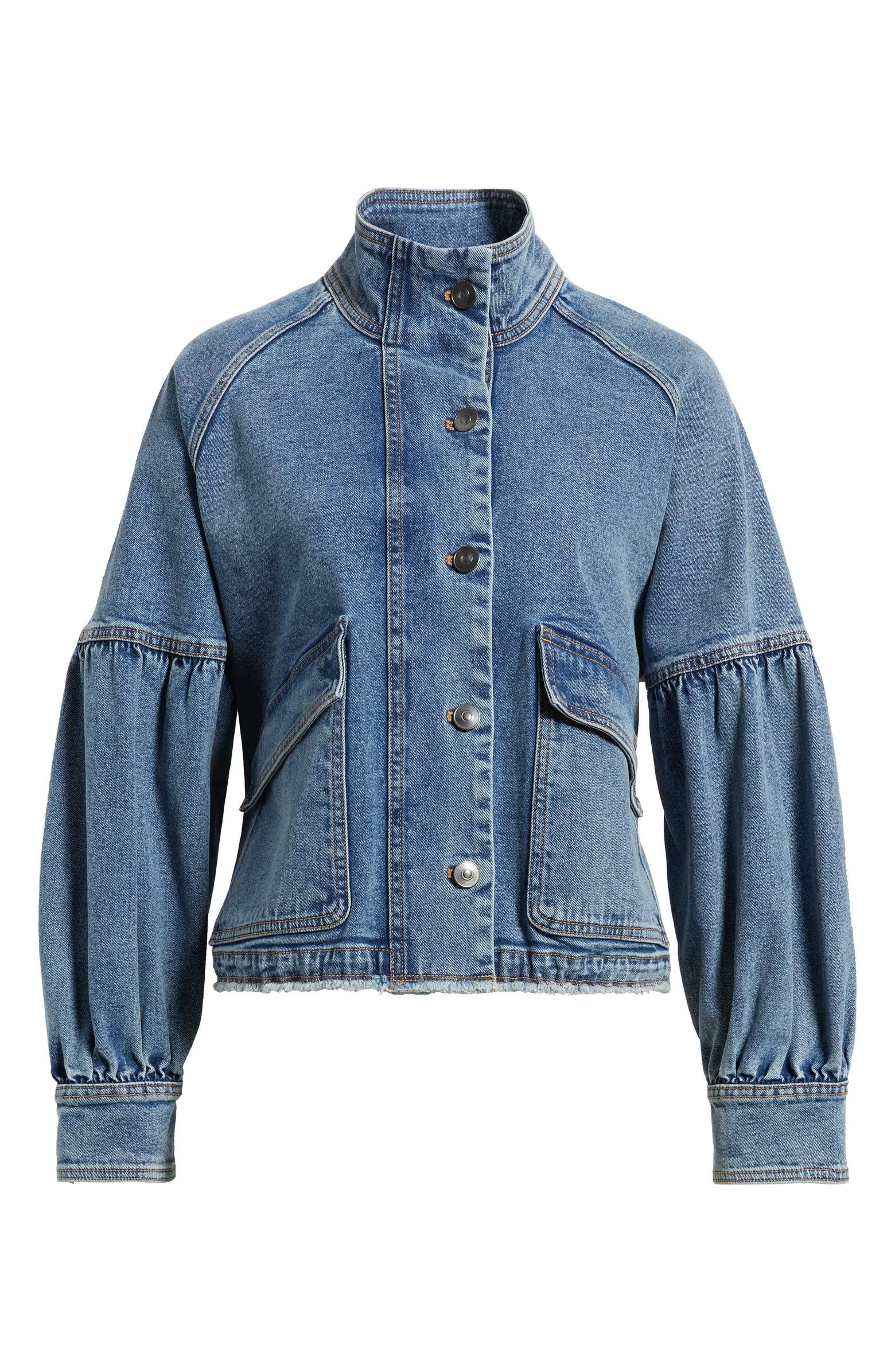 Treasure & Bond Blouse Sleeve Denim Jacket | Nordstrom | Nordstrom