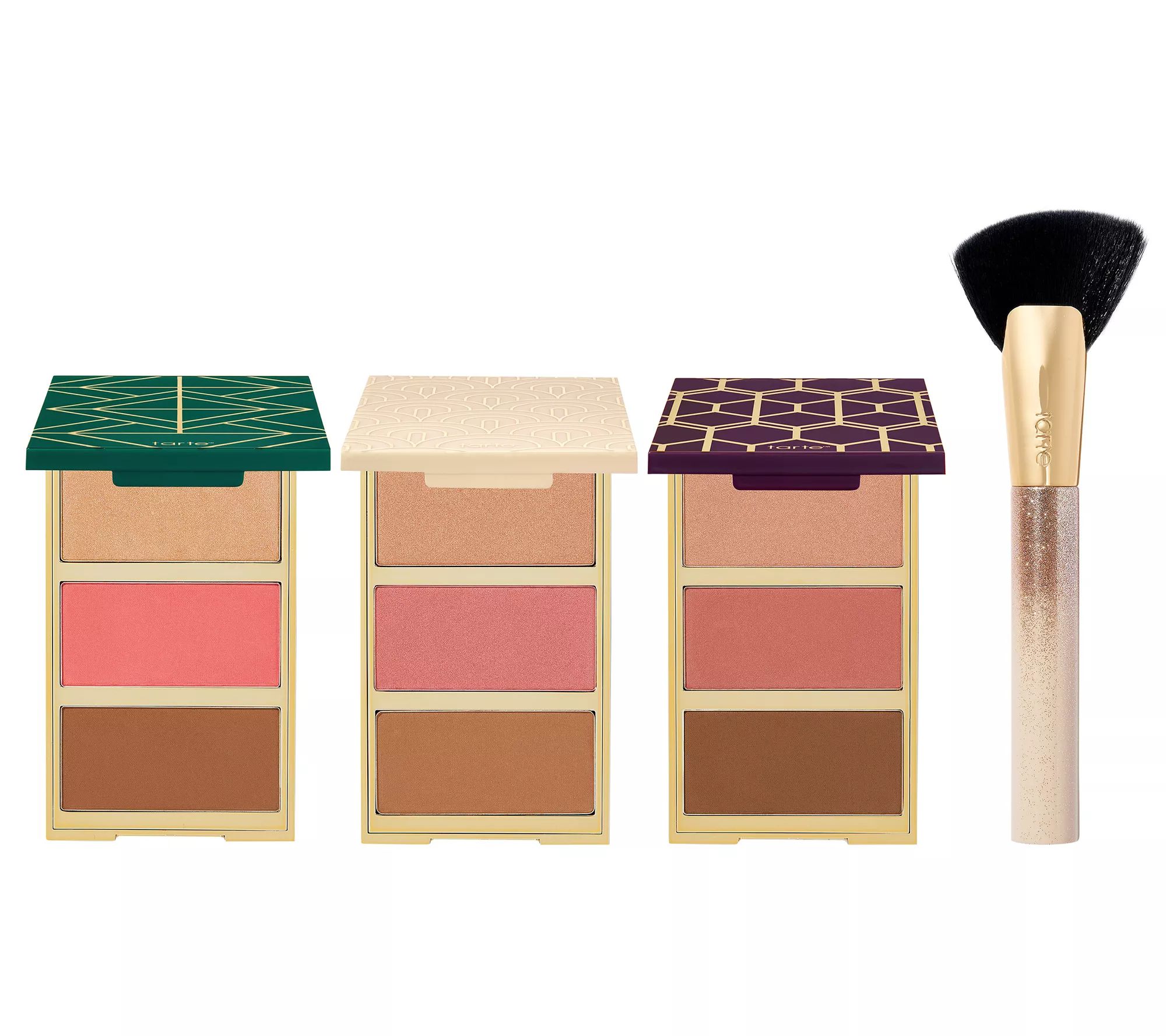 tarte Amazonian Clay 3-in-1 Face Palette Trio with Brush - QVC.com | QVC