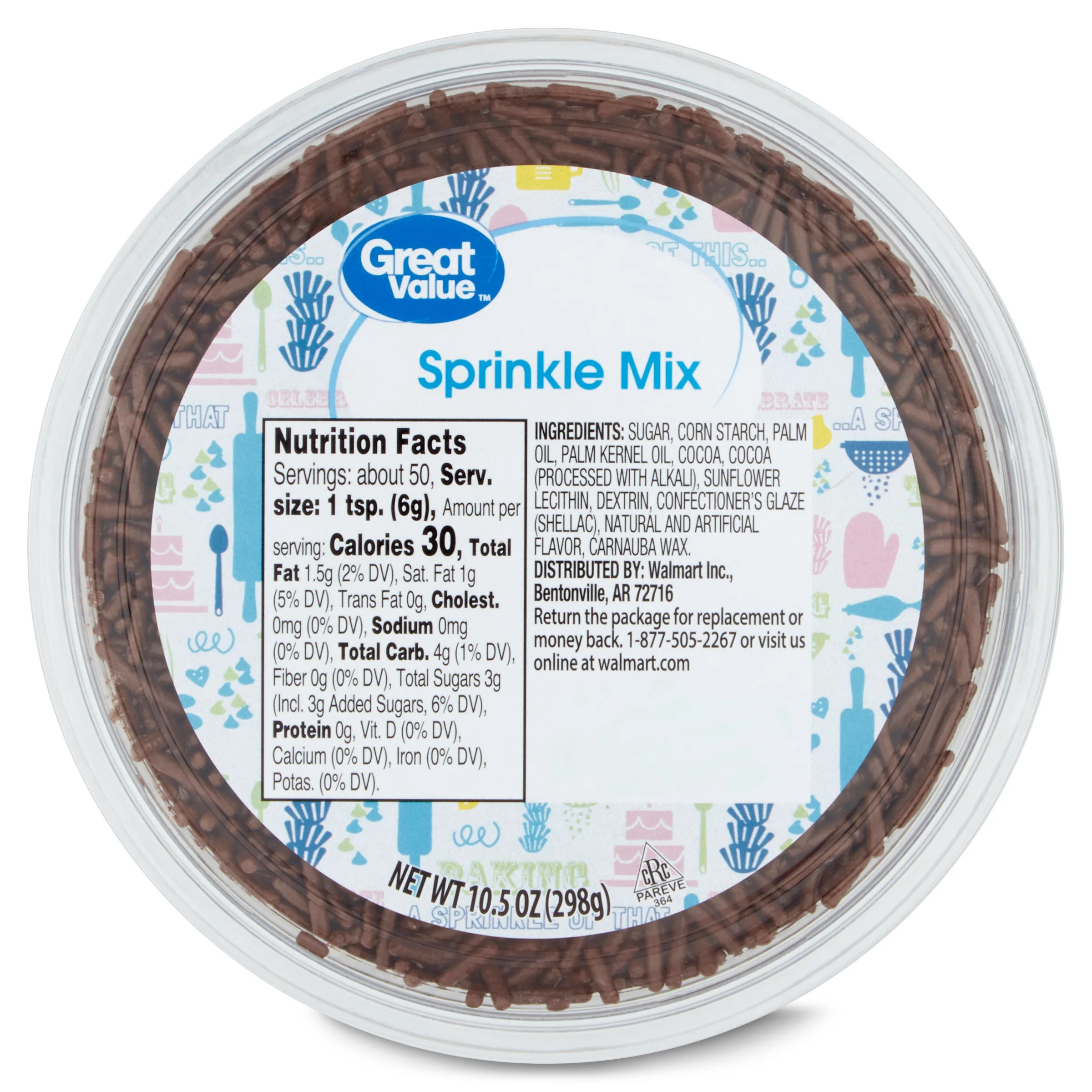 Great Value Chocolate Sprinkles, 10.5 oz | Walmart (US)
