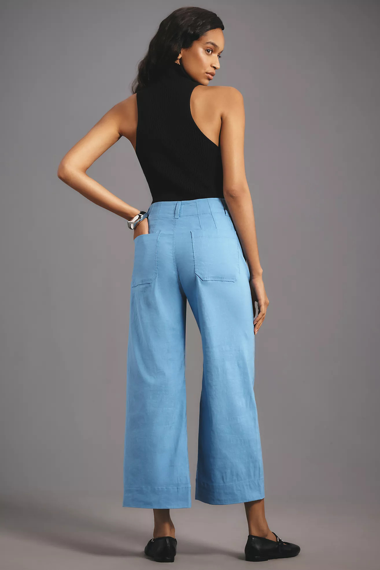 The Colette Cropped Wide-Leg Pants by Maeve | Anthropologie (US)