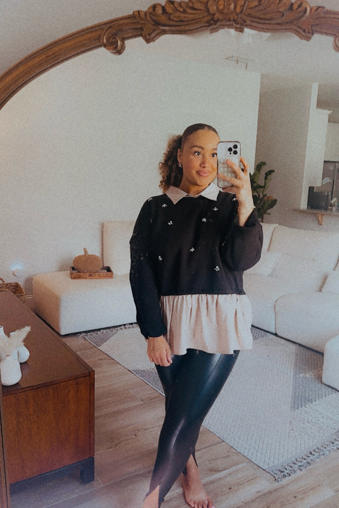 linking #holidayparty outfit ideas! 🎁✨
Love this top, wearing L! 

#LTKSeasonal #LTKParties #LTKHoliday