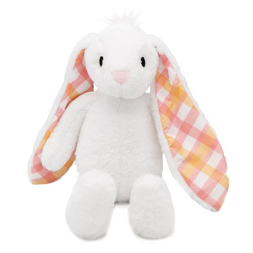 PLUSHIBLE BRIDGING MILES WITH SMILES Easter Bunny Stuffed Animal - Plush, Soft Embroidered Stuffed Bunny Toy for Kids, Newborns, Boys & Girls, Cuddly and Adorable Plush Toys - Snow White, 18 inch | Amazon (US)