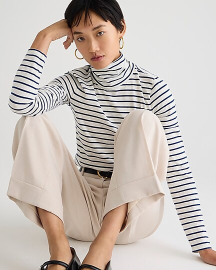 Tissue turtleneck in stripe | J. Crew US