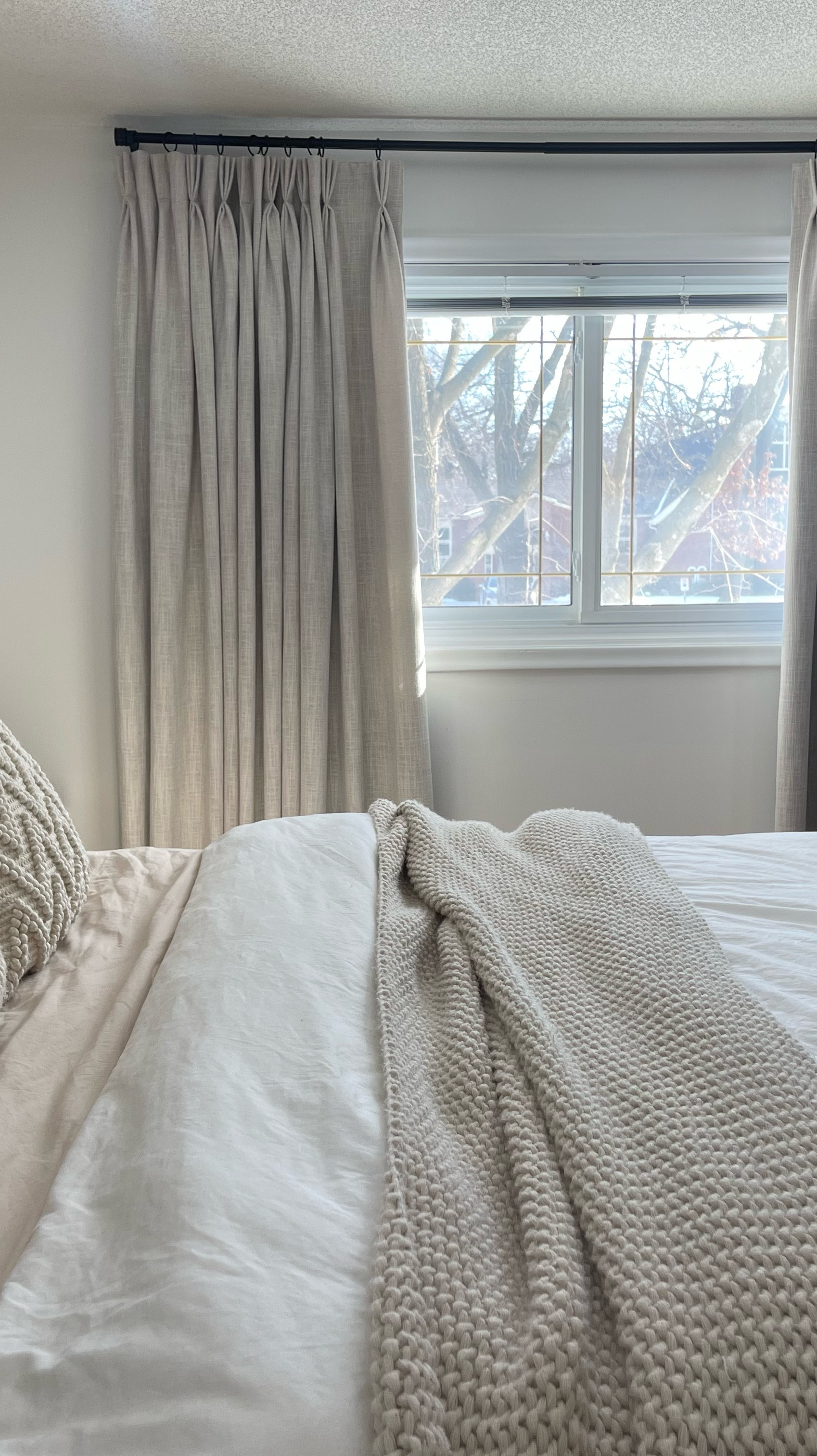 Bedroom Refresh with @curtarra.us! 

The way these custom curtains elevate our bedroom: creating coziness, warmth and texture! 

With spring around the corner, now is the perfect time to refresh your home with these custom curtains! 

Curtain Details:
Blanche Cotton Linen Blend
Pale Khaki
Triple Pinch Pleat
Blackout Lining 

Shop Here 👉🏼
Discount code: BW12 for 12% off! 


#curtarralife #curtarracurtains #customcurtains #interiordesign #homedecor #bedroomrefresh #springrefresh #simplehome #neutralhome #neutralhomedecor #smallhome #smallhouse #boujeeonabudget #prettyandpractical #homedecorinspo #stylewithme #bedroommakeover #styling #decorating 